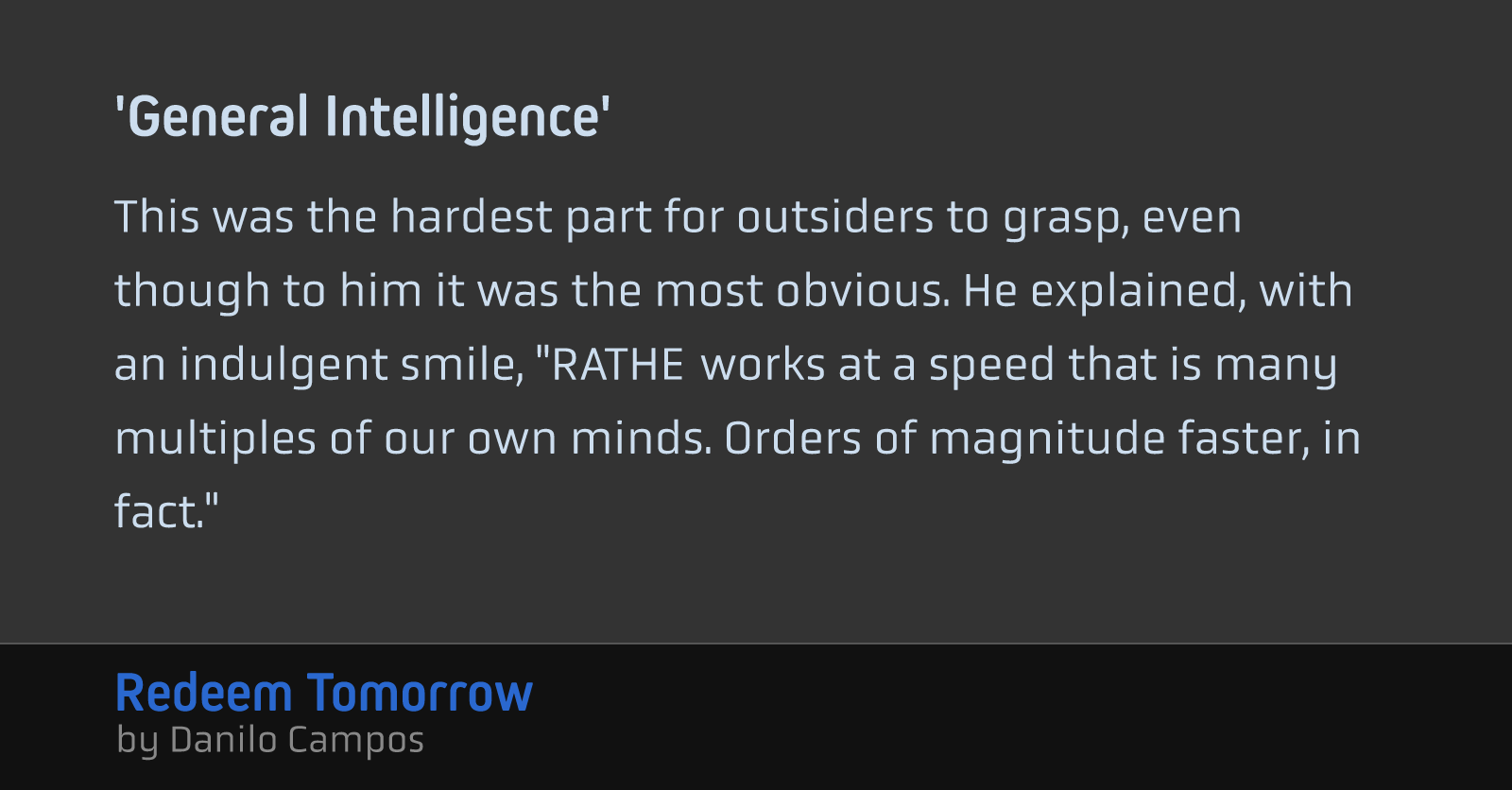 'General Intelligence'