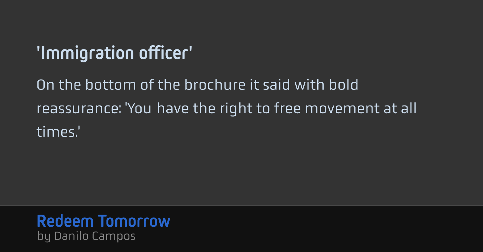 'Immigration officer'